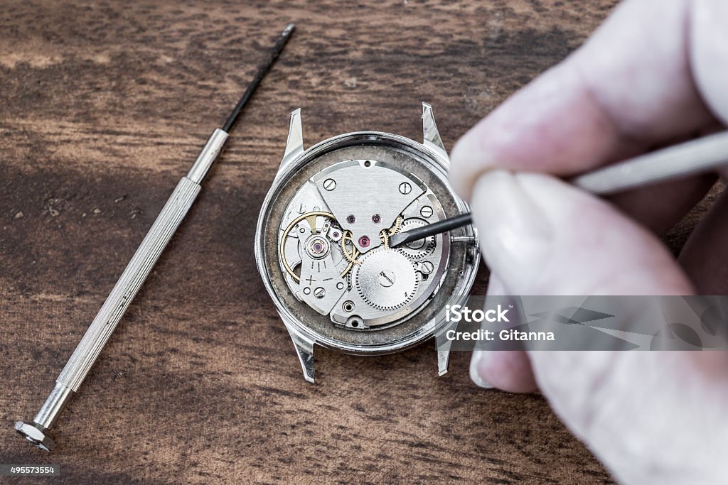 Ausgleich und Erholung von Uhren - Lizenzfrei Kleine Uhr Stock-Foto