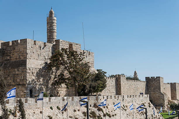 istock Old city wall of Jerusalem, Israel 495575630