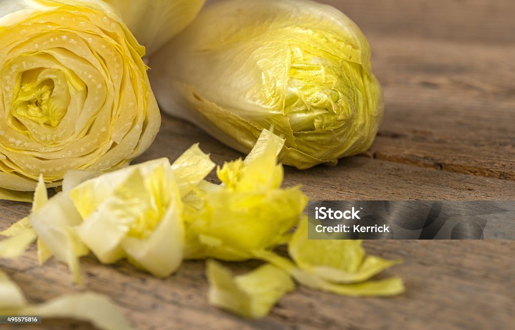 belgian endives or chicory - fresh healthy food belgian endives or chicory - healthy food Endive Stock Photo