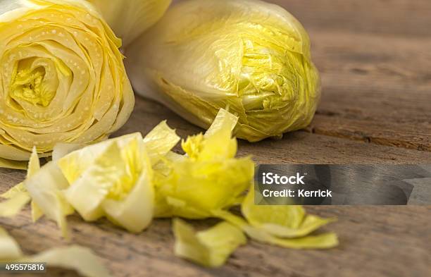 Belgian Endives Or Chicory Fresh Healthy Food Stock Photo - Download Image Now - Endive, Crop - Plant, 2015