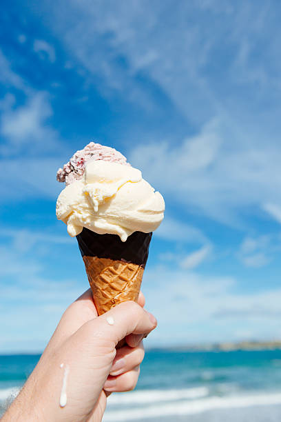 istock Large Ice Cream Cone at the seaside 495576792