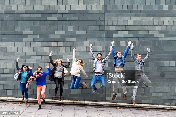 Weve Passed Stock Photo - Download Image Now - Jumping, Celebration, Student