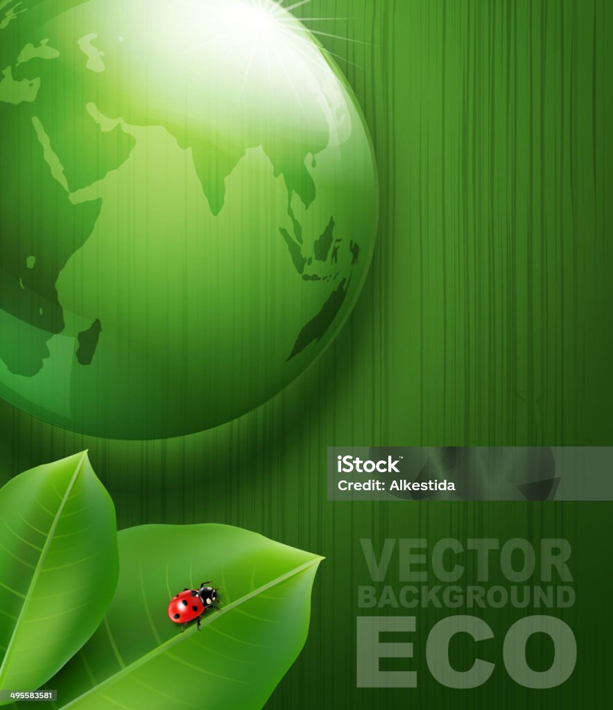 Environmental Issue Background Reflection Green Vector Background On Environmental Issues Stock Illustration ...