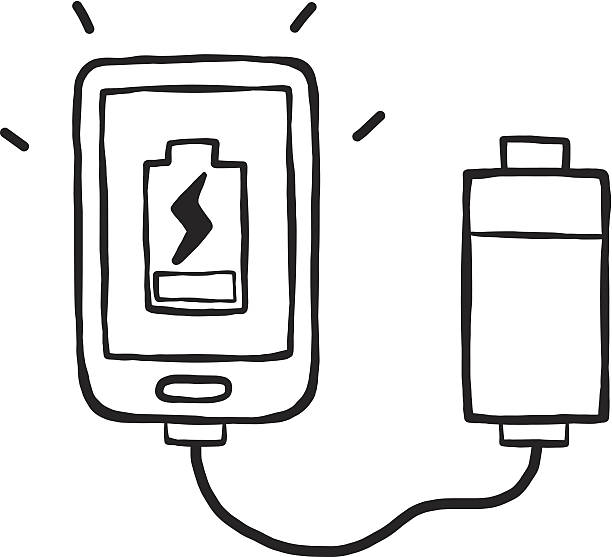 341 Mobile Phone Charger Drawing Illustrations & Clip Art - iStock