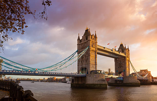 istock Tower Bridge at sunset sunrise night twilight London, England, UK 495584865