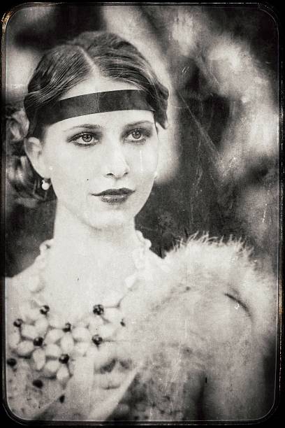 istock Vintage woman portrait 495587135