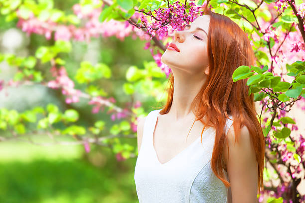 istock Redhead girl in the garden. 495587645