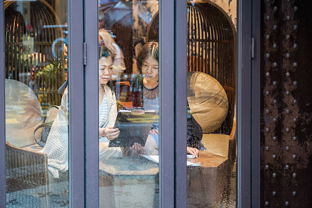 istock Two Asian Women Having a Discussion in a Restaurant 495588071