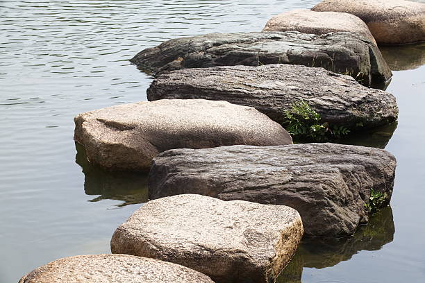 istock Zen stone path in a Japanese Garden 495588211