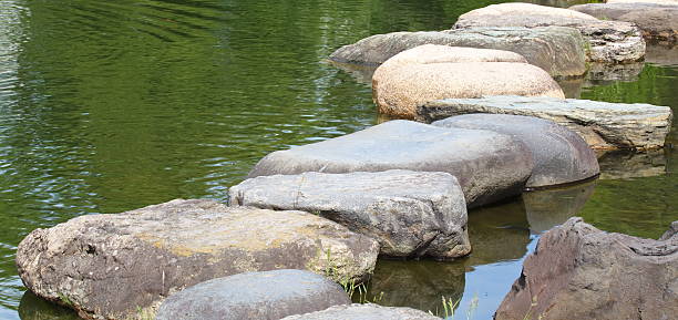 istock Zen stone path in a Japanese Garden 495588217