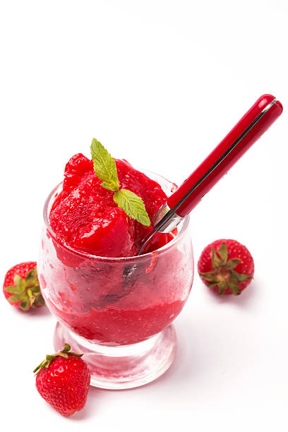 Strawberry sorbet