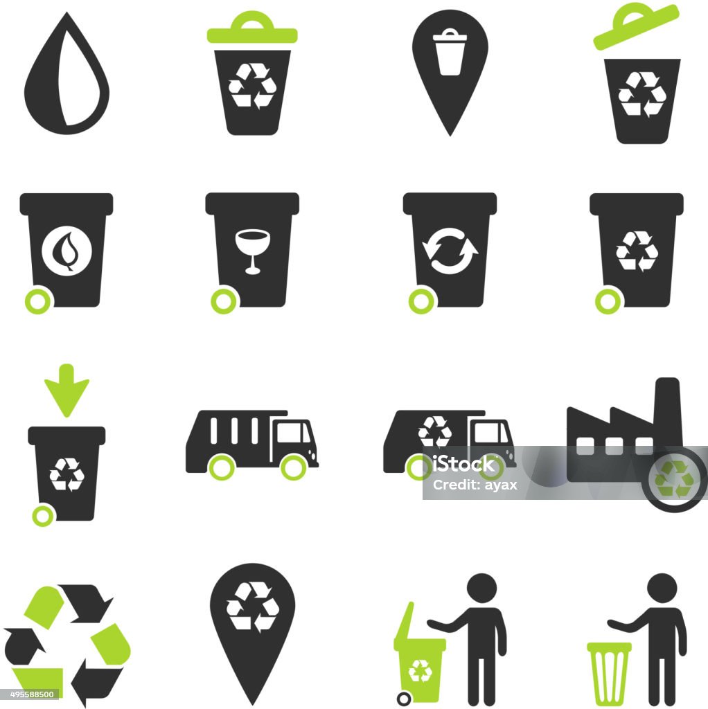 Garbage simply icons Garbage simply symbols for web icons. See also: Icon Symbol stock vector