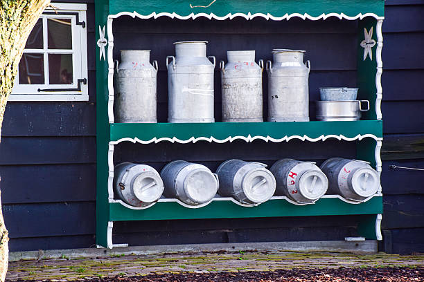 collection of milkchurns
