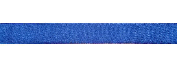 istock wide blue satin ribbon isolated on white 495588878