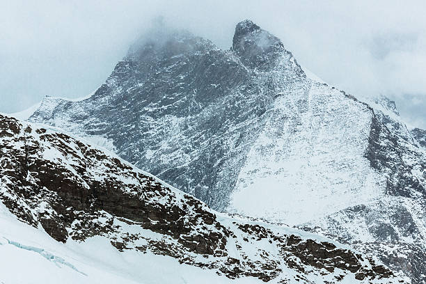 jungfraujoch - swiss culture european alps eiger mountain range stock-fotos und bilder