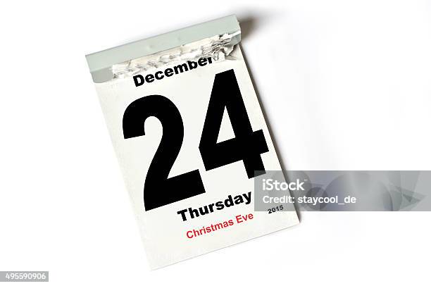 24 December 2015 Christmas Eve Stock Photo - Download Image Now - 20-24 Years, Calendar, December