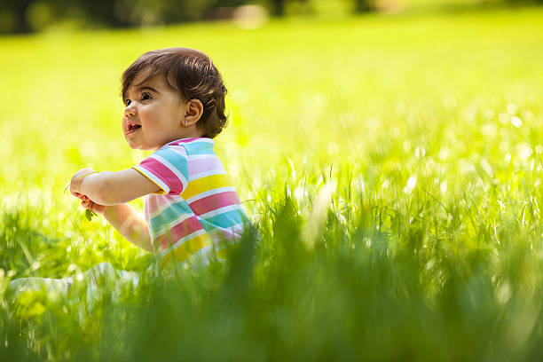 istock Baby girl in nature 495590979