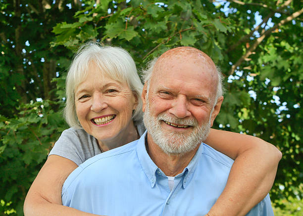 istock Attractive Senior Couple Hugging 495591106