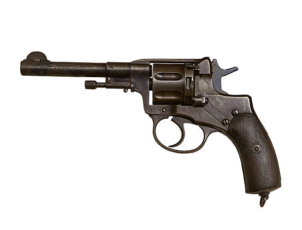 istock Gun revolver on a white background, isolated 495593826