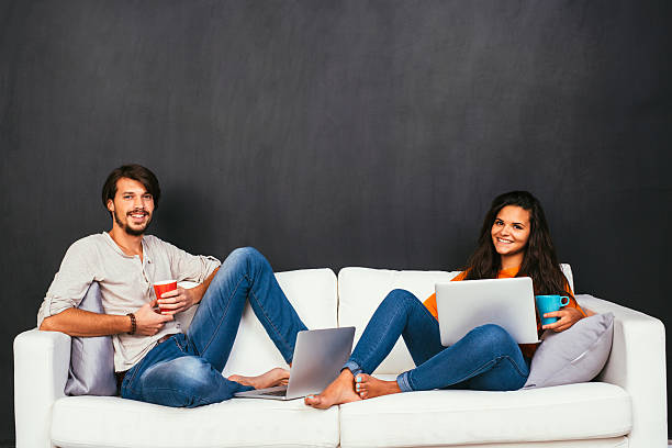 istock Man and Woman in Social Network Concept 495599962