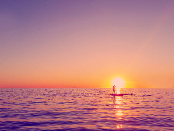 istock Paddling through the golden sea 495600662