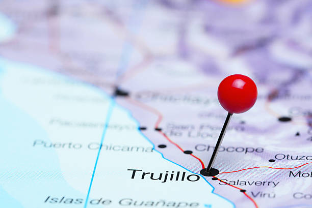istock Trujillo pinned on a map of America 495601526