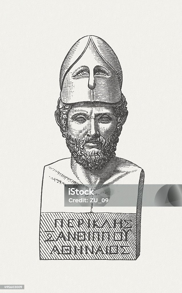 Von Perikles (c. 495 – 429 BC) - Lizenzfrei Gravur Stock-Illustration