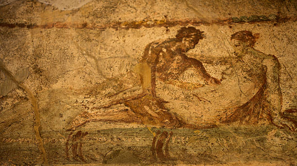 istock Pompeii brothel sex mural 495603291
