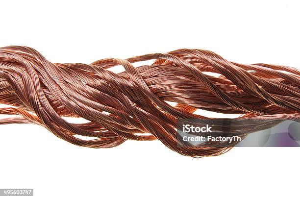 Copper Wire Stock Photo - Download Image Now - Cable, Cold Temperature, Communication