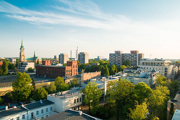 città di lodz, polonia - lodz foto e immagini stock