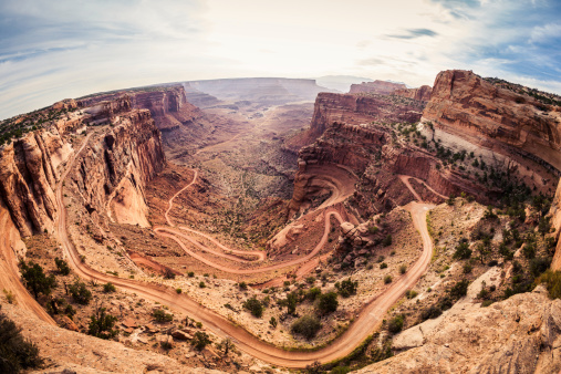 Grand Canyon landscape and dirt road