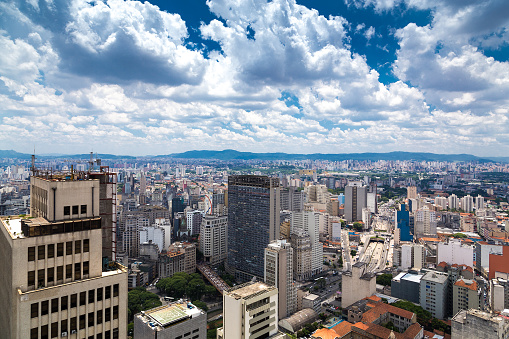 Aerial view of Sao Paulo, Brazil