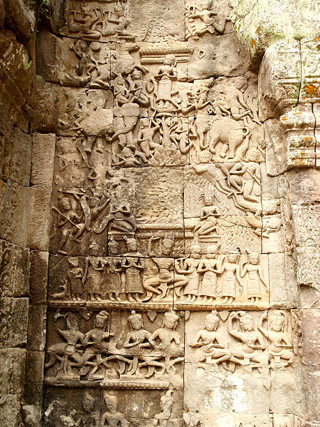 istock Khmer architecture Bayon temple ,  Angkor Thom , Siem Reap, Camb 495606051
