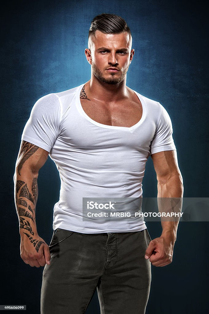Hübsche Junge Männer - Lizenzfrei Bodybuilding Stock-Foto