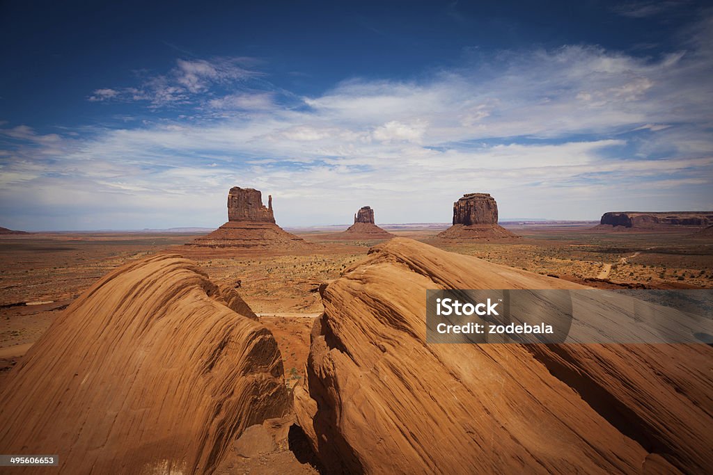 Monument Valley marco, paisagem, EUA - Foto de stock de Areia royalty-free