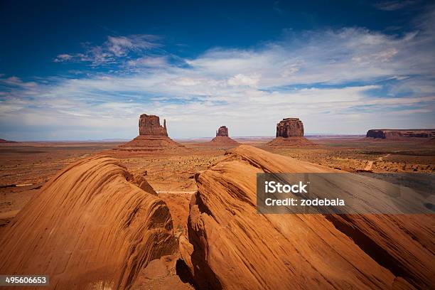 Foto de Monument Valley Marco Paisagem Eua e mais fotos de stock de Areia - Areia, Arenito, Arizona