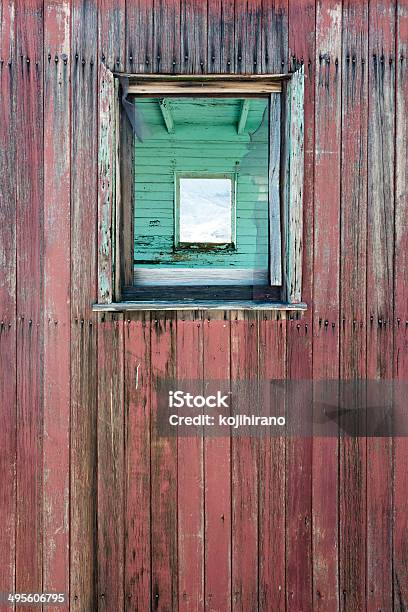 Weathered Wood Wall And Window Stock Photo - Download Image Now - Abandoned, Absence, Agriculture