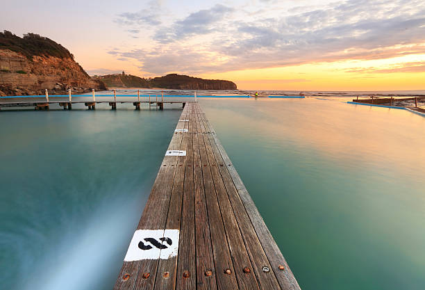 North Narrabeen Tidal Pool from Lane 8 at Sunrise