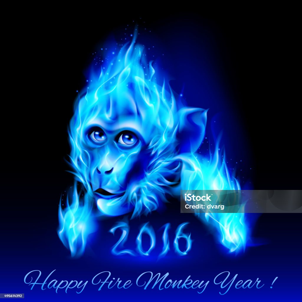 Firee Monkey Fire Monkey Stock Illustration - Download Image Now - 2015, 2016 ...