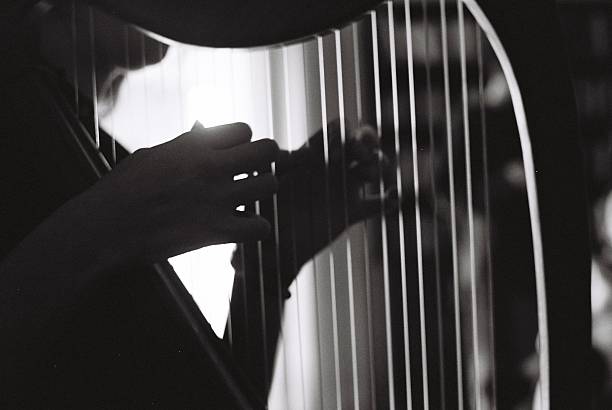 Girl Playing the Harp