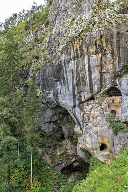 istock Cave under the castle Predjama in Slovenia 495615352