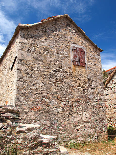 istock Ruined Dalmatian house 495617646