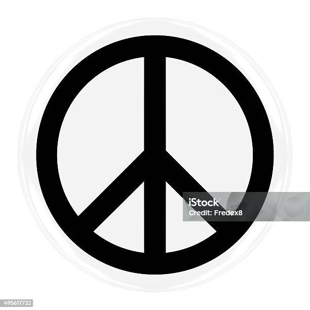 Peace Symbol Badge Stock Photo - Download Image Now - Peace Symbol, Symbols Of Peace, Peace Sign - Gesture