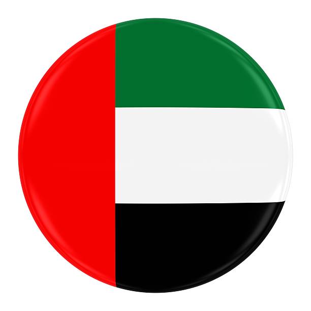 istock United Arab Emirates Flag Badge 495621080