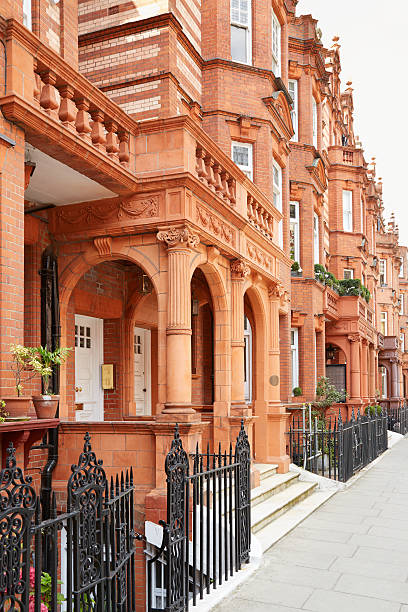 istock Red bricks houses in London, England 495621434