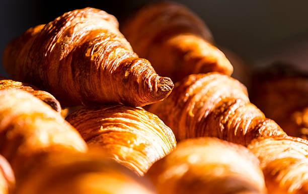 Croissants Many butter french good croissants croissant stock pictures, royalty-free photos & images