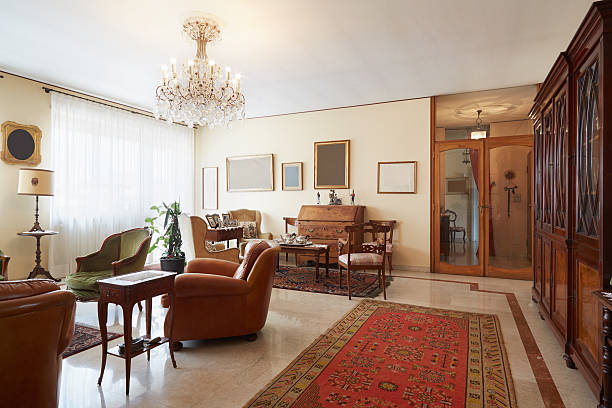 istock Living room, classic interior with antiquities 495622038
