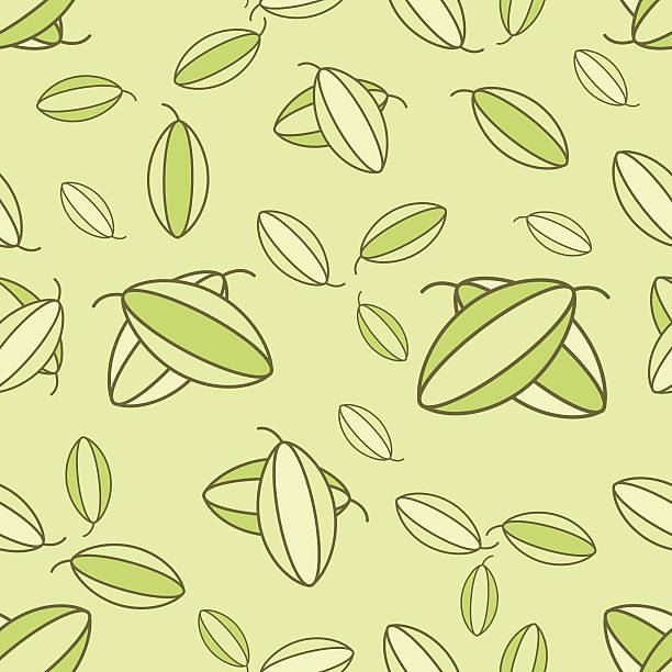 Vector pistachio seamless vector art illustration