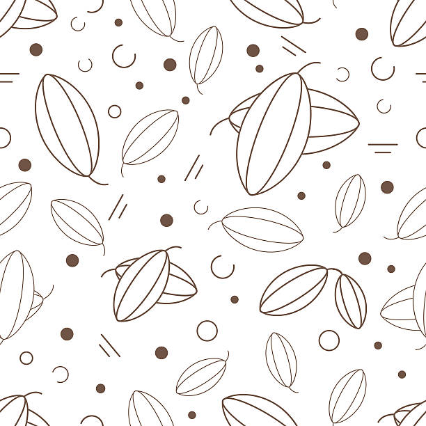 Vector pistachio seamless vector art illustration