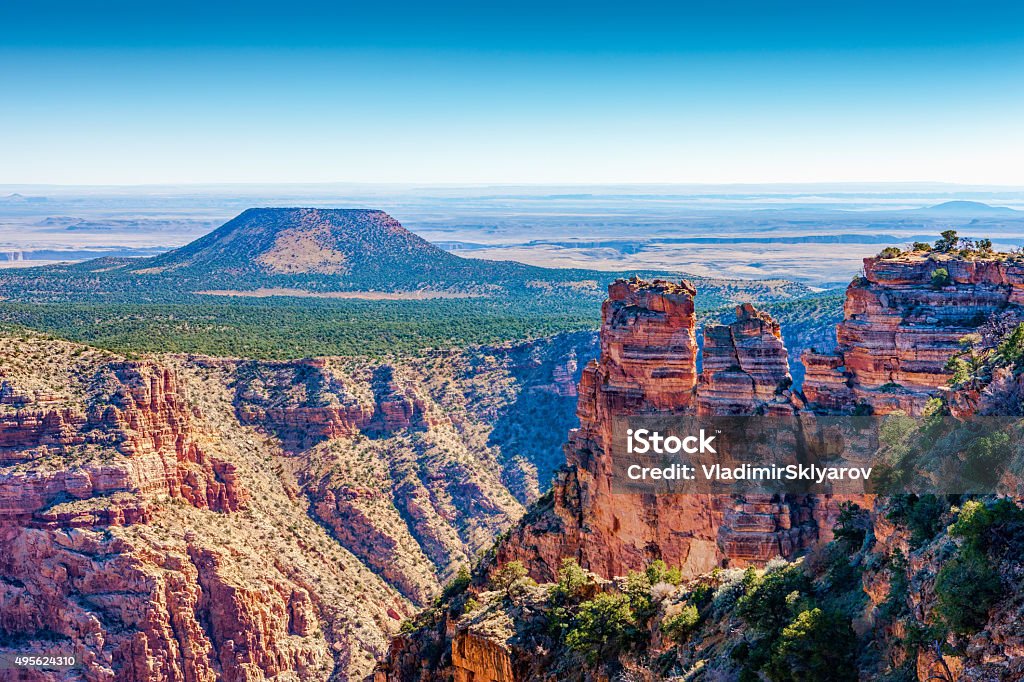 Cedar Mountain at Desert View, Grand Canyon, Arizona Grand Canyon, Cedar Mountain at Desert View, Arizona, USA 2015 Stock Photo